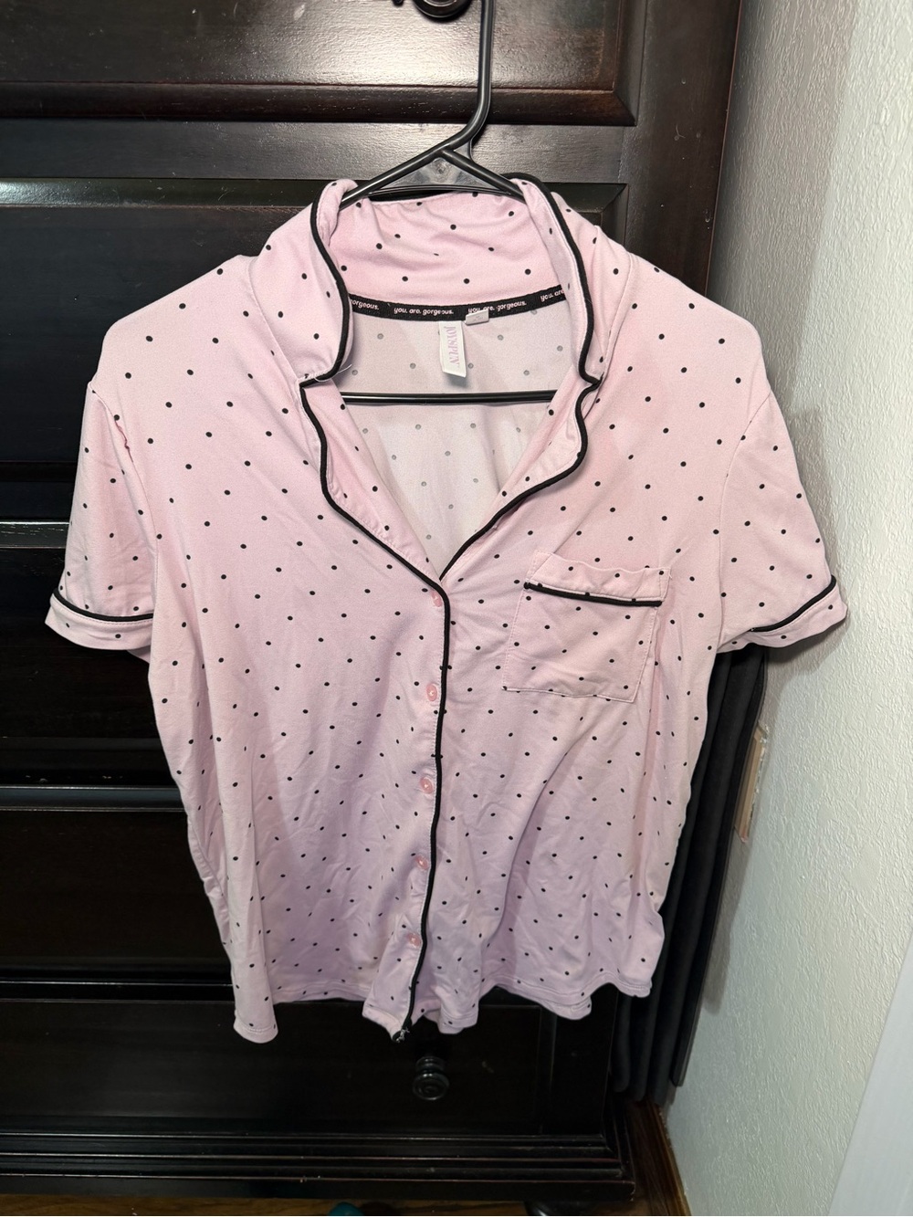 Joyspun Matching pink polka dot pajama set M